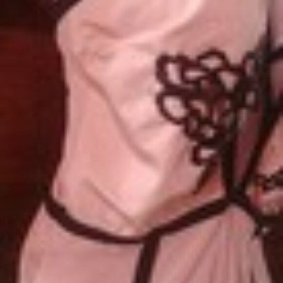 JUAN UC SIZE MEDIUM BODY SUIT NUDE BLACK TRIM & LACE SNAP CROTCH SEXY! NEW - Picture 6 of 6